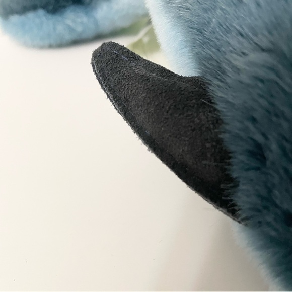 Vintage 1986 Gund Brand Blue Bottle Nosed Dolphin Stuffed Animal Plush - Picture 8 of 16